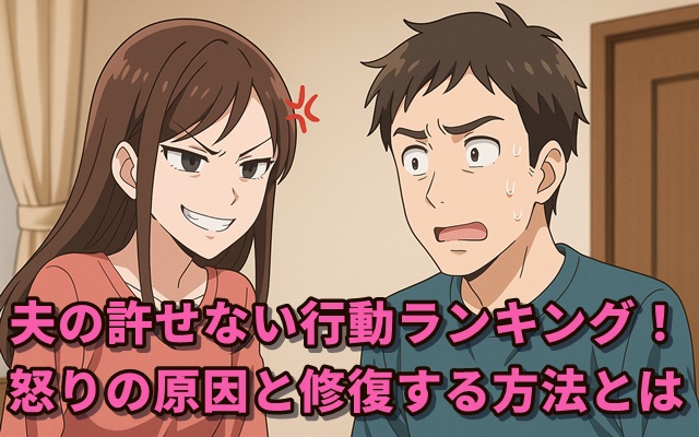 夫の許せない行動ランキング