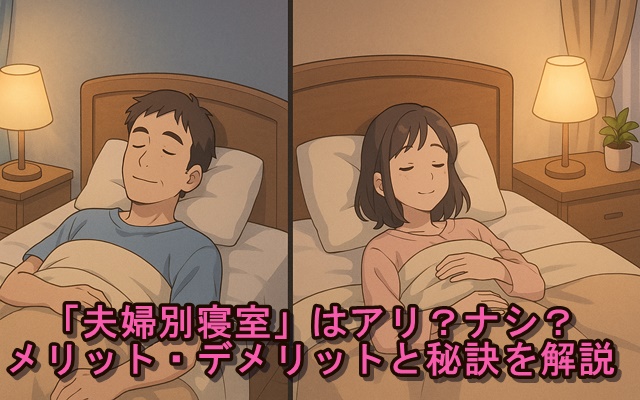 「夫婦別寝室」はアリ?ナシ?