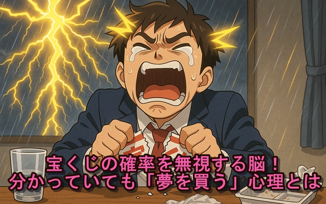 宝くじの確率を無視する脳