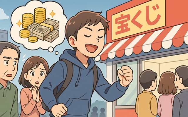 「夢を買う」自己正当化