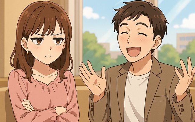 男性の自慢話に呆れる女性