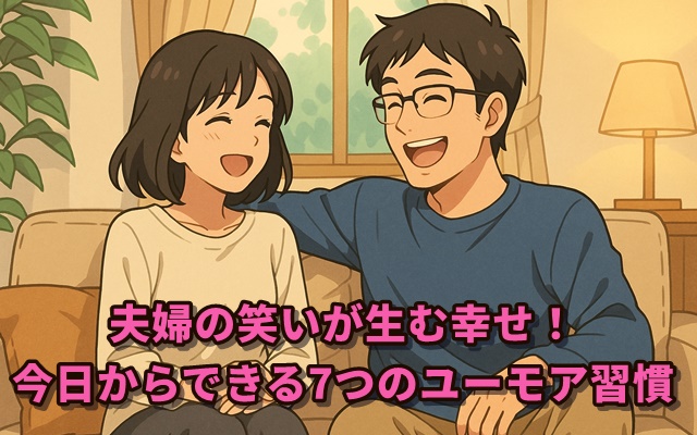 夫婦の笑いが生む幸せ!