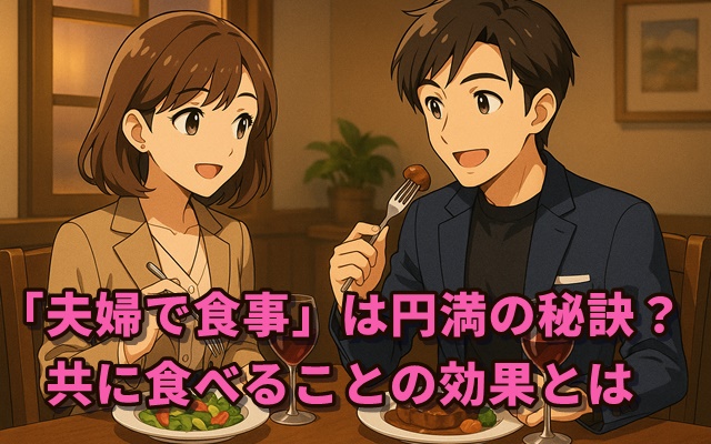 「夫婦で食事」は円満の秘訣?