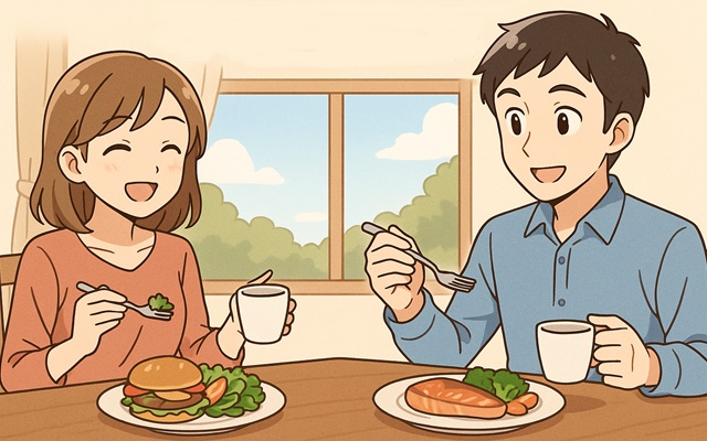 夫婦での食事がもたらす心理的効果