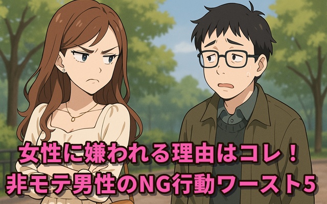 女性に嫌われる理由はコレ!