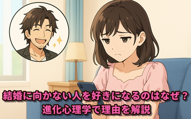 結婚に向かない人を好きになるのはなぜ?