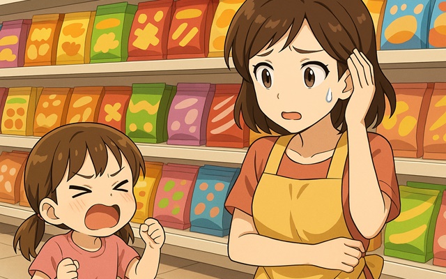 だだをこねる子供