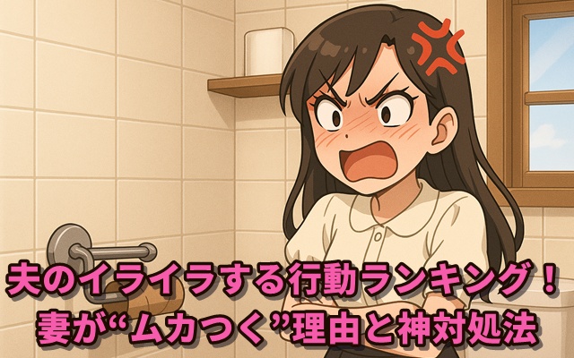 夫のイライラする行動ランキング!