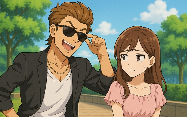 ドン引きする女性