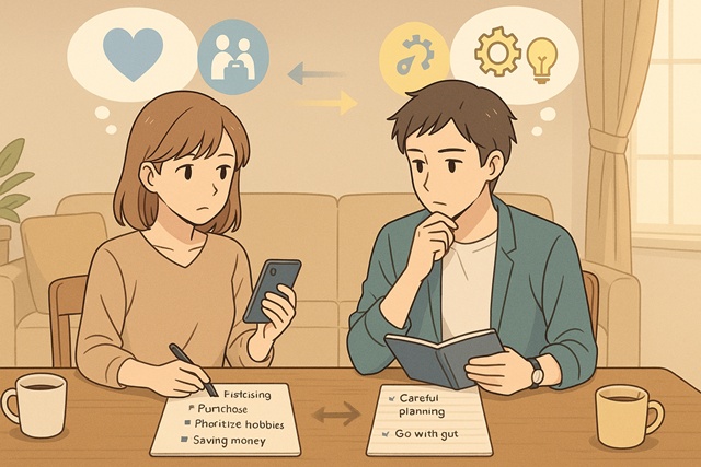 価値観の違いと性格の不一致の違いは?