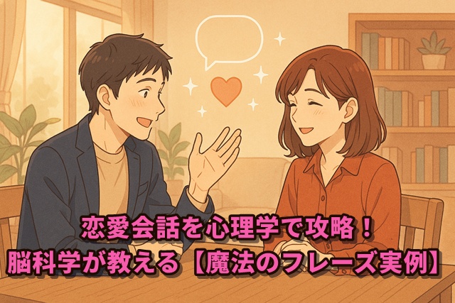 恋愛会話を心理学で攻略！