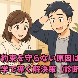 夫が約束を守らない原因は脳？脳科学で導く解決策【診断付】