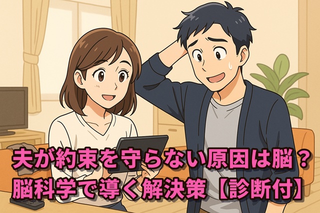 夫が約束を守らない原因は脳？脳科学で導く解決策【診断付】