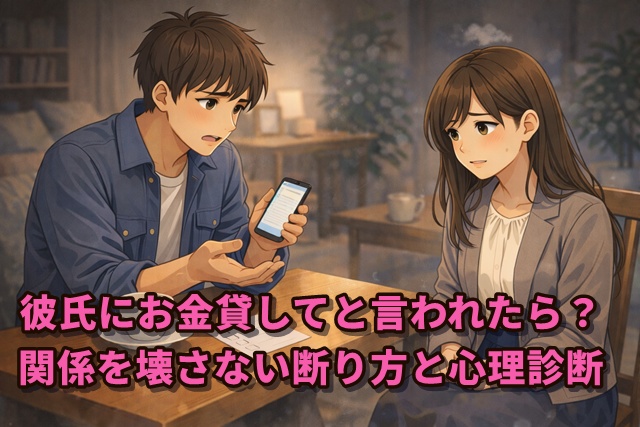 彼氏にお金貸してと言われたら？