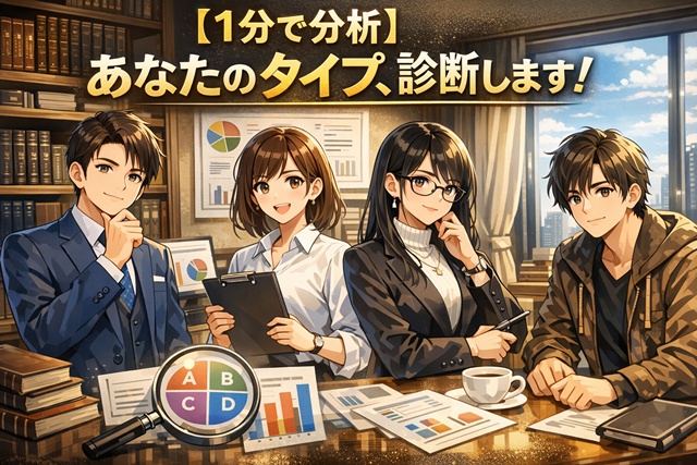 【1分で分析】あなたのタイプ診断します！