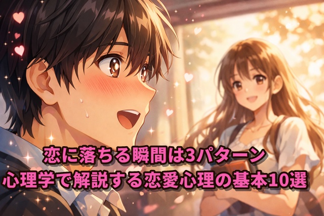 恋に落ちる瞬間は3パターン
