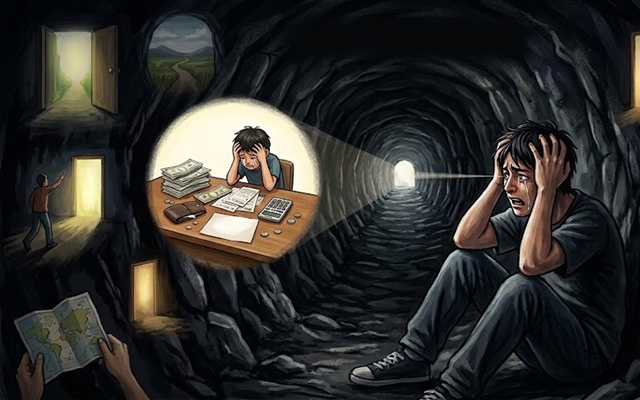 相手の出費にイラッとする心理「トンネル視界」